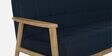 Kitami Solid Wood 3 Seater Sofa in Natural & Navy Finish
