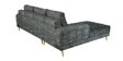 Kitson RHS Sectional Sofa In Textured Grey Colour