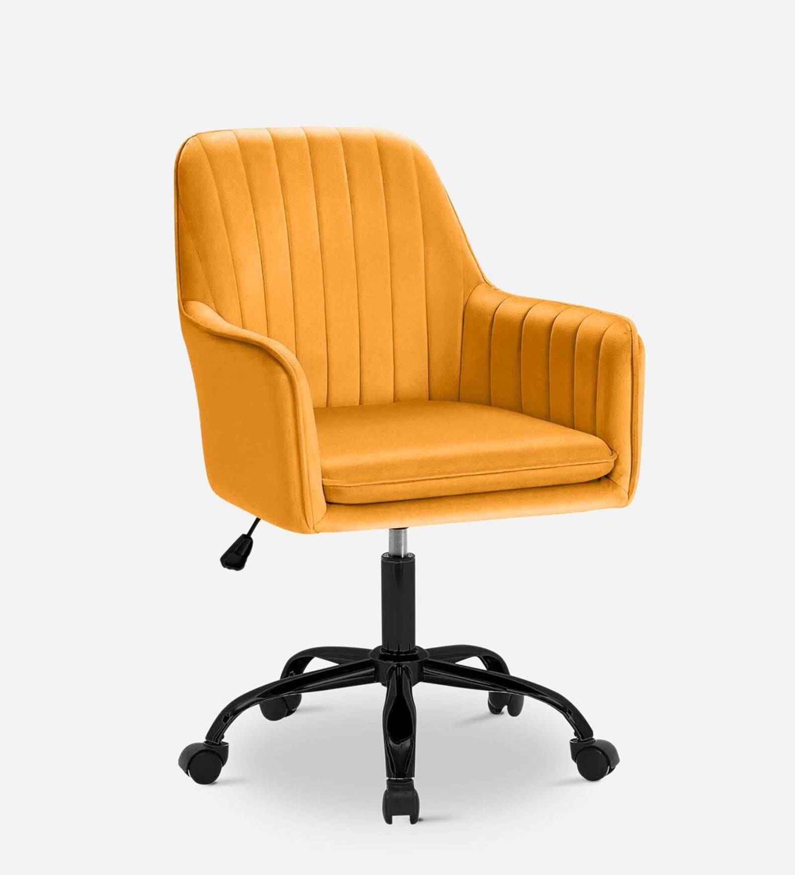 Buy Kiara Velvet Executive Chair in Yellow Colour at 50 OFF by