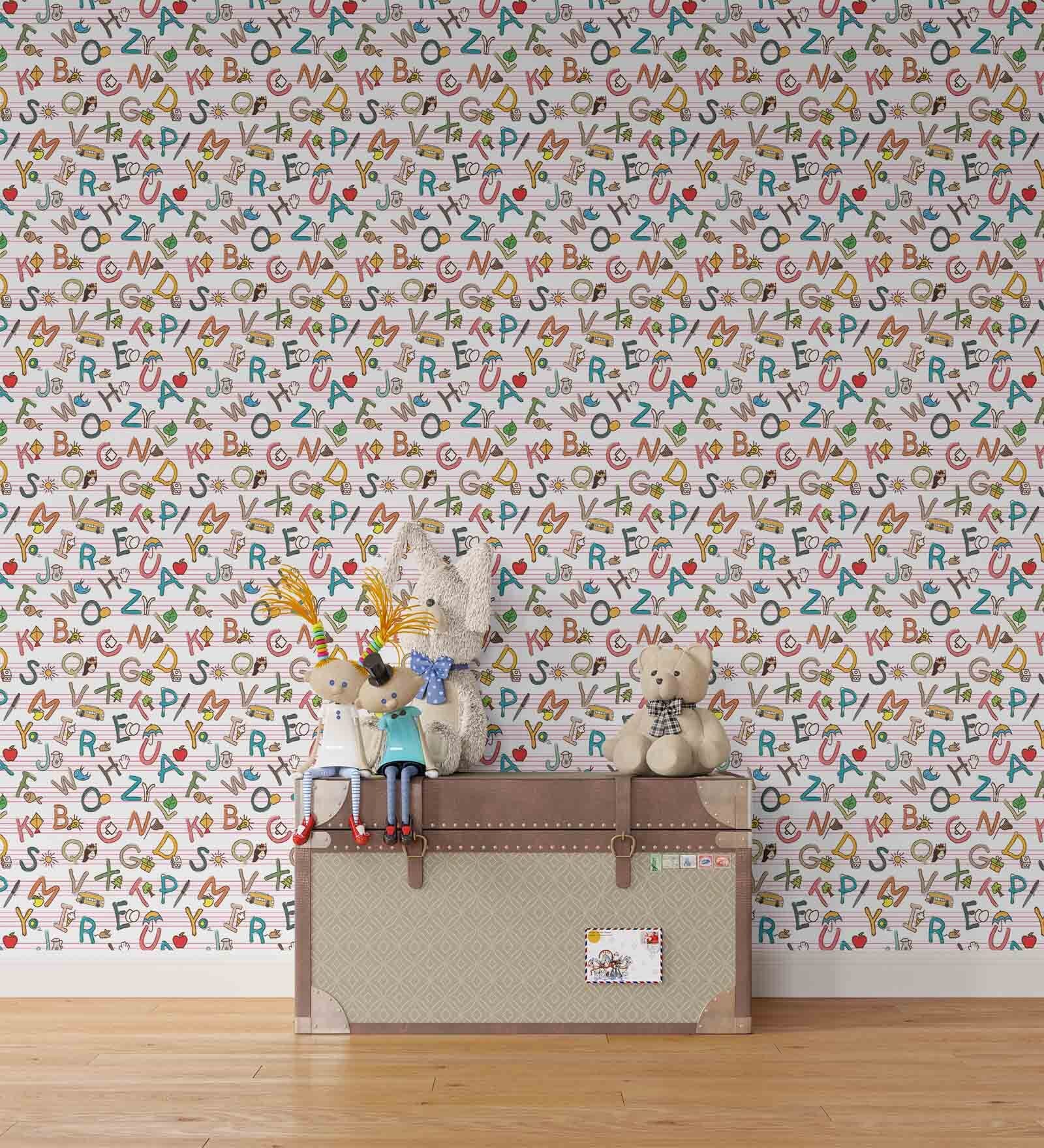 Kids Multicolour Non-Woven Wallpaper Roll