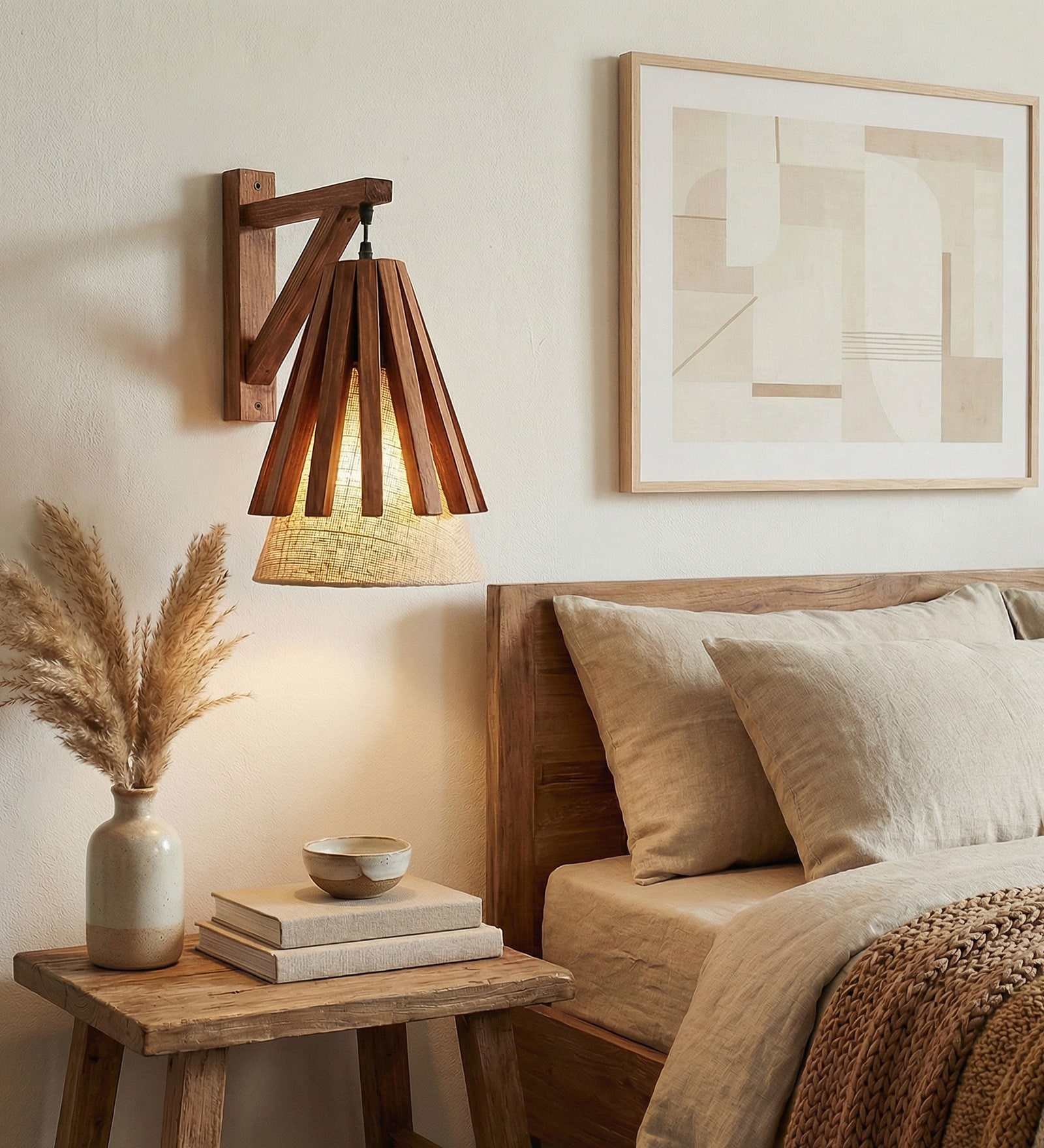 Killi Wooden Novelty Wall Light (Natural Wood)