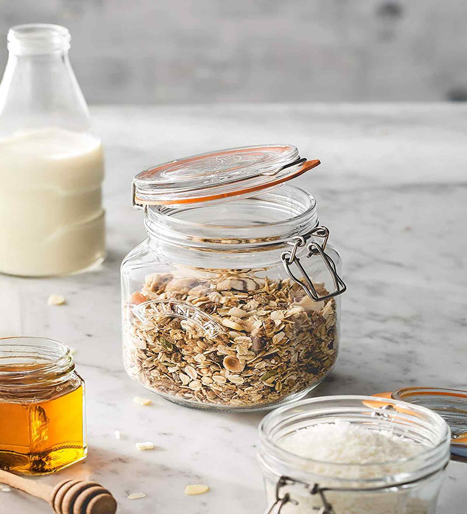 Clip Top Square Jar 250 ml