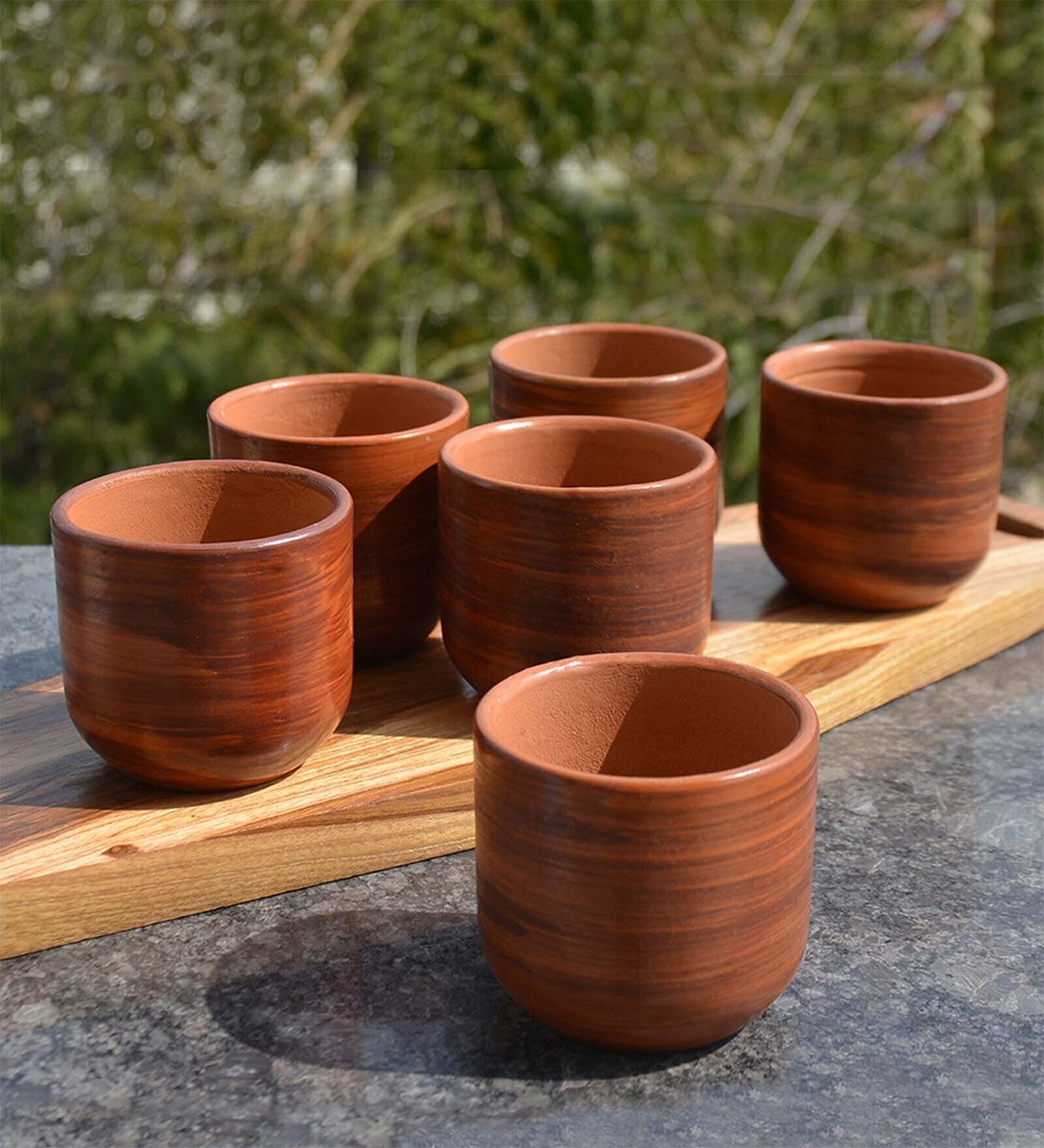 Neer Brown Glass (Set of 6) Tea Khullad