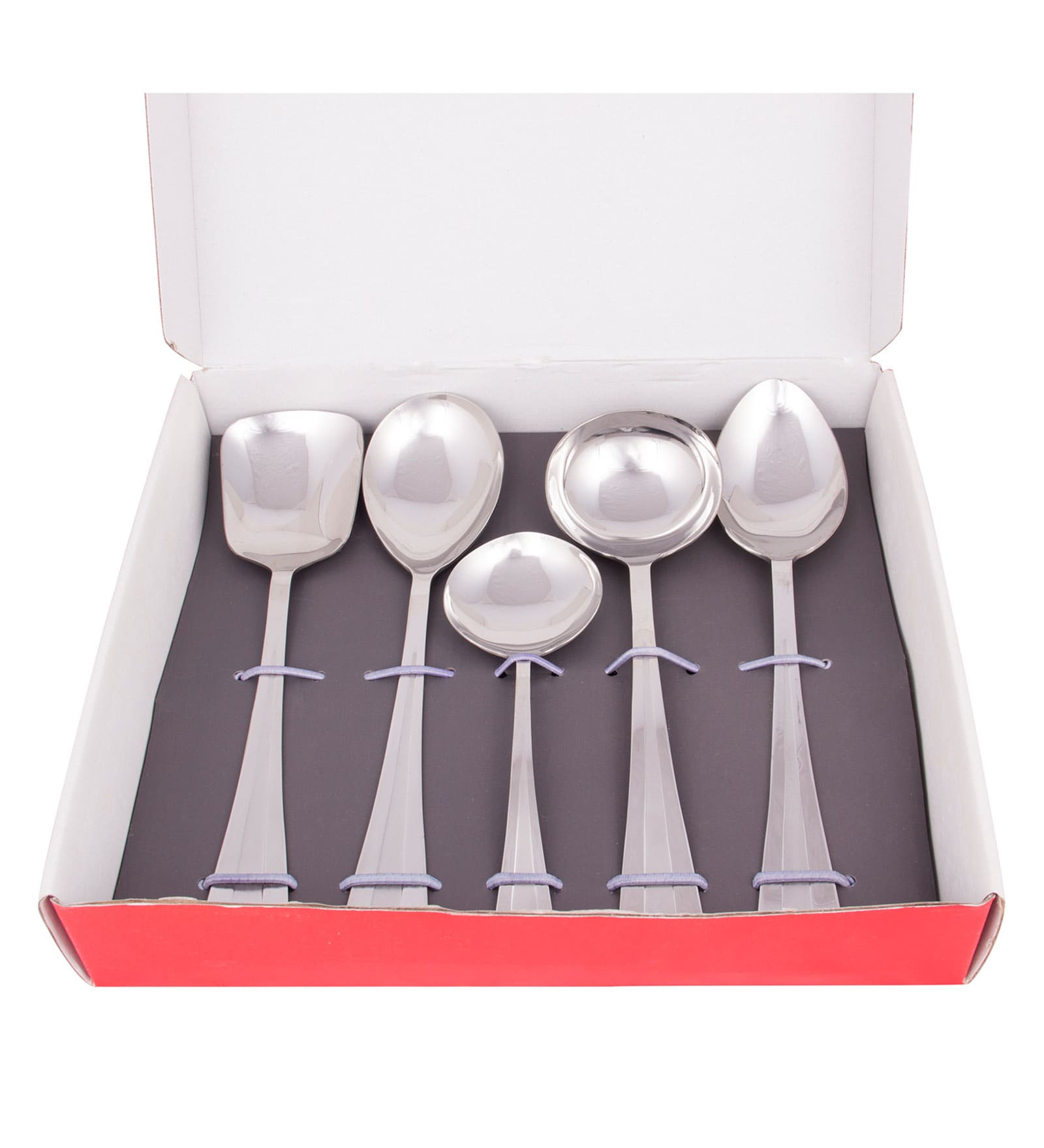 Buy Stainless Steel Milan Serving Spoon Set of 5 by Kishco Limited