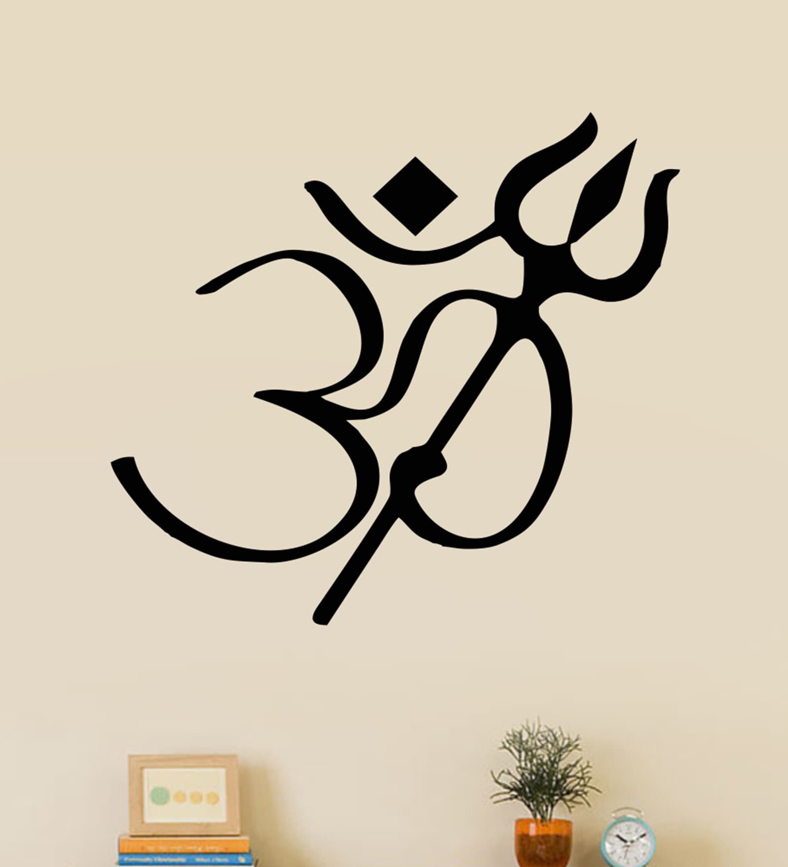 Buy Om Shiva Trishul Wall Sticker & Decal by StickerYard Online ...