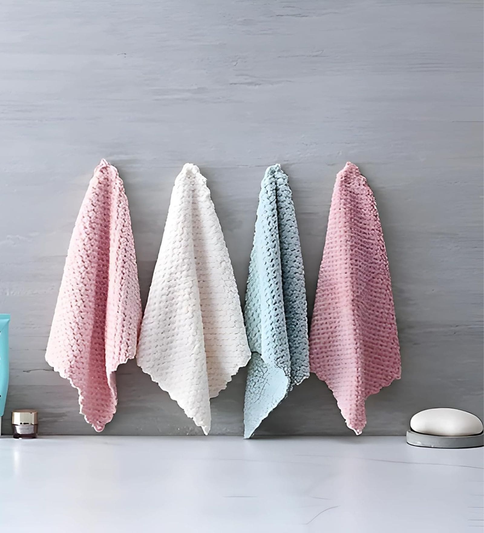 3 Pcs Assorted Reusable Water Absorbent Multipurpose Mini Towels