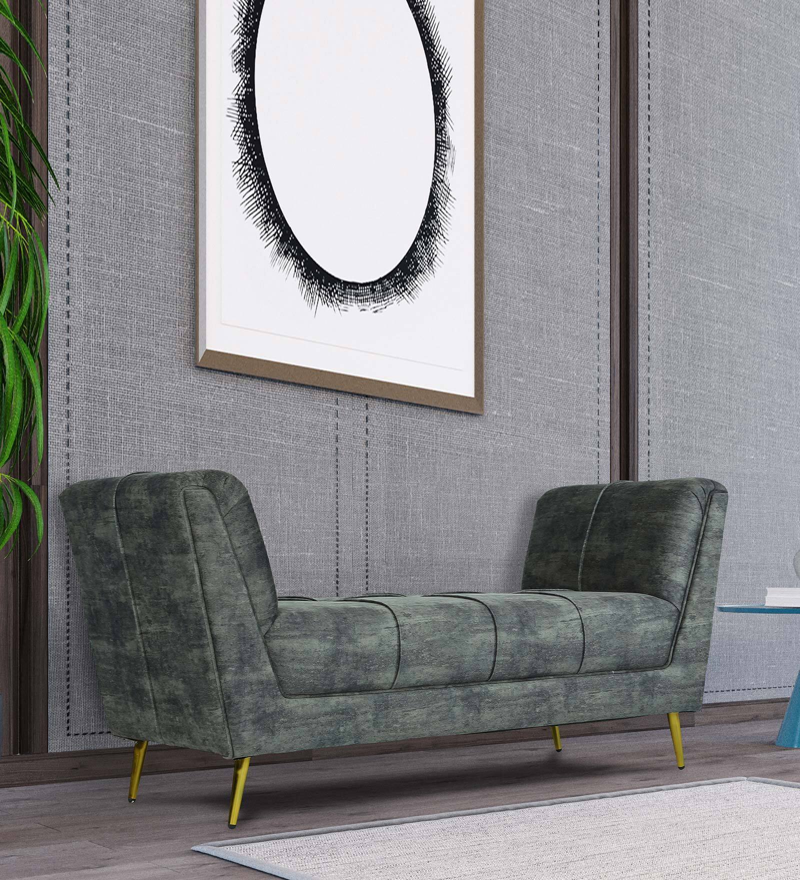 Kitson Velvet Recamier in Textured Grey Colour