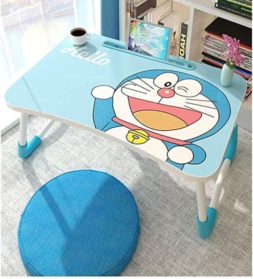 Kids Assorted Print Engineered Wood Foldable Study/Bed Table