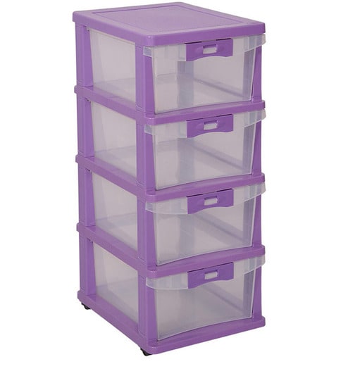 Buy Kids Freedom Chester 24 With Four Drawers Translucent By