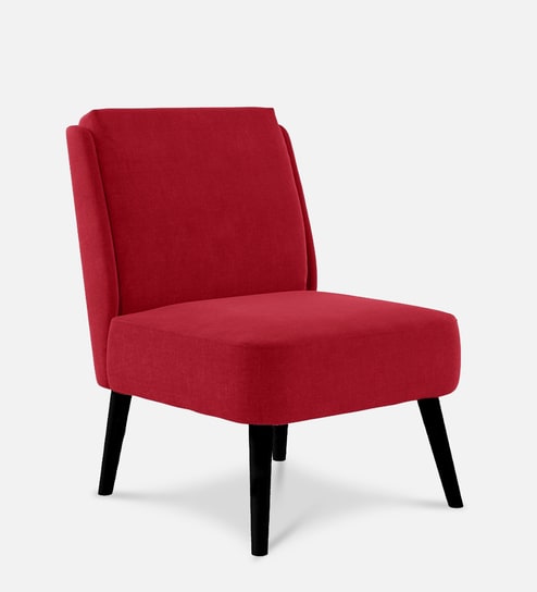 Kiki Slipper Chair In Blood Maroon Colour