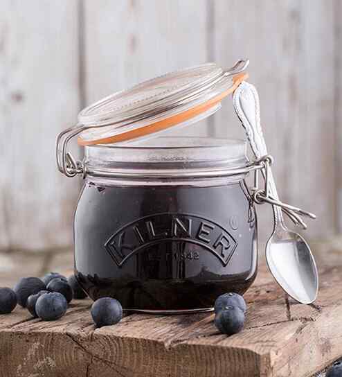 500ml Clip Top Clear Glass Round Jar