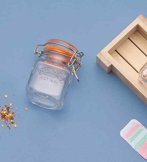 Kilner Glass Clip Top Spice Jar Set