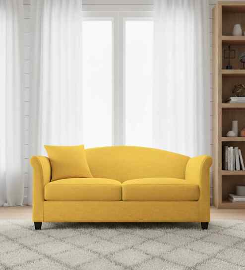 Kimber Fabric 2 Seater Sofa in Hazel Beige By Febonic