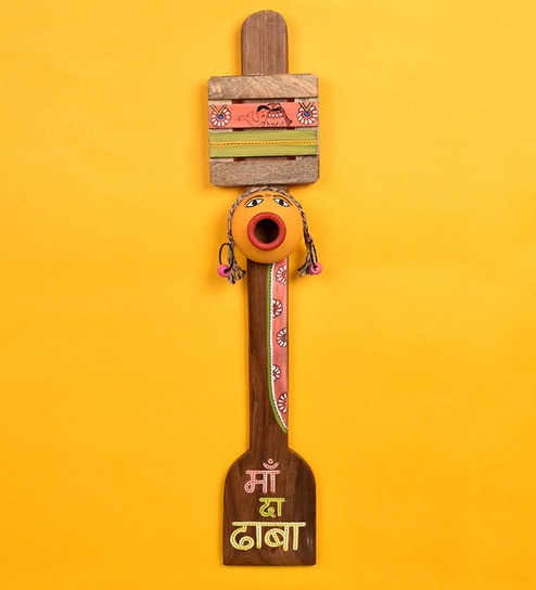 Kitchen Decor "Maa Ka Dhaba" Handcrafted In Wood