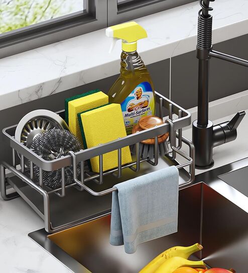 Kitchen Sink Organiser Multi Purpose Storage Rack- 1.5 Ltrs