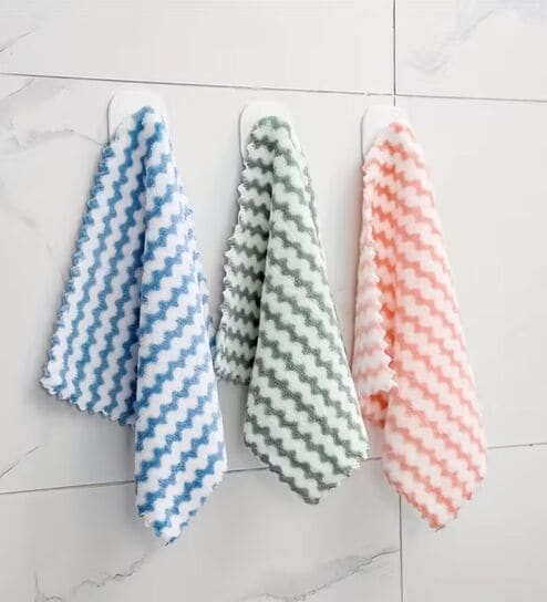 regalo Assorted (Pack of 3) Reusable Water Absorbent Multipurpose Hand Towels-picture-39