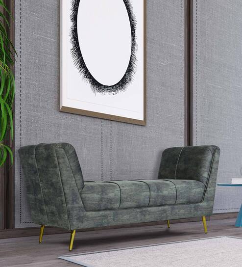 Kitson Velvet Recamier in Textured Grey Colour