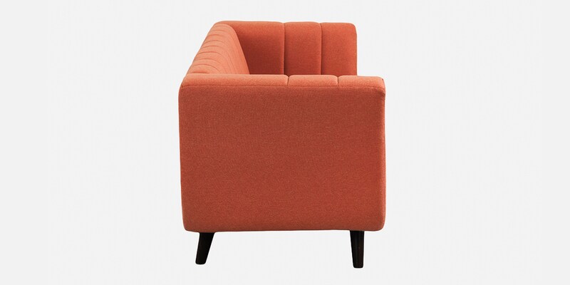 Buy Kiki Fabric Seater Sofa In Lava Orange Colour By Sleepyhead