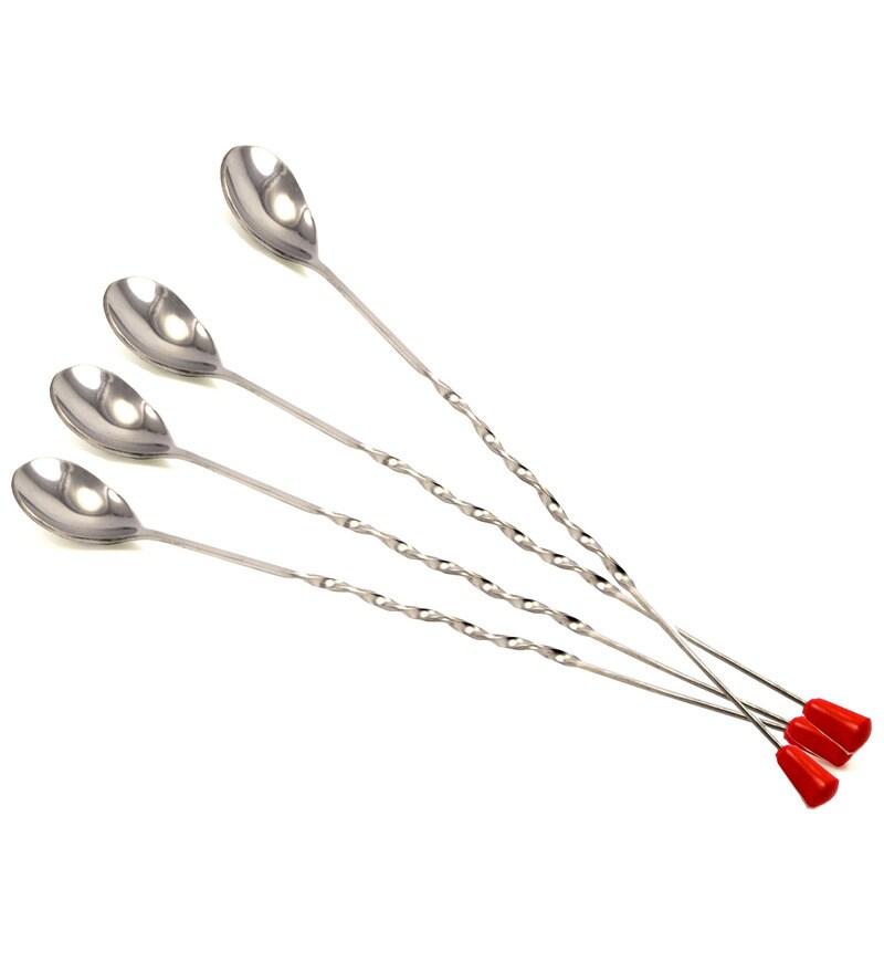 Buy Stainless Steel Cocktail Stirrer Set of 4 by King International