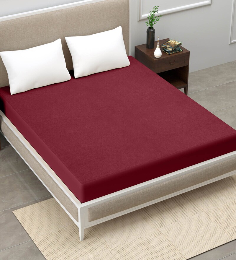 Buy Terry Cotton King Size (72x72) Mattress Protector by Wrapry Online King Size Mattress