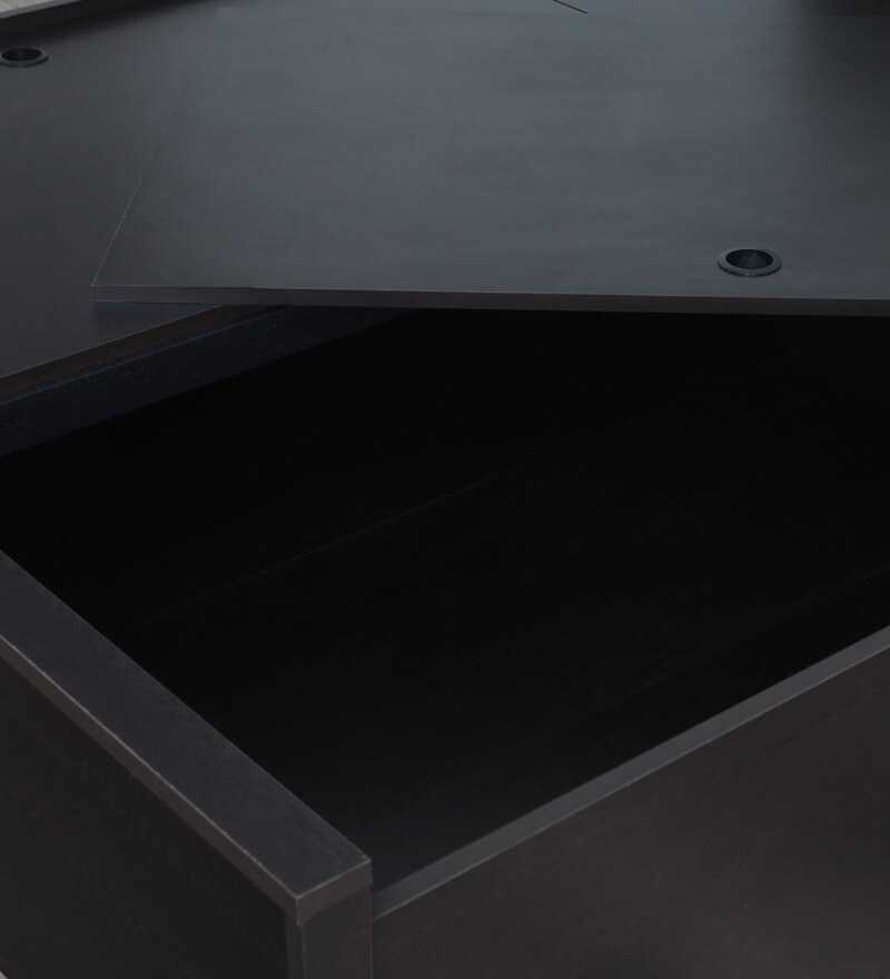 Buy Kireina Queen Size Bed With Box Storage In Brown Finish By Mintwud