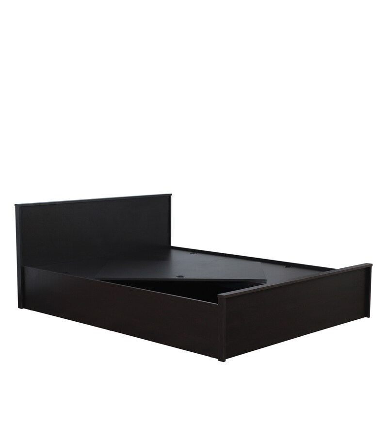 Buy Kireina Queen Size Bed With Box Storage In Brown Finish By Mintwud