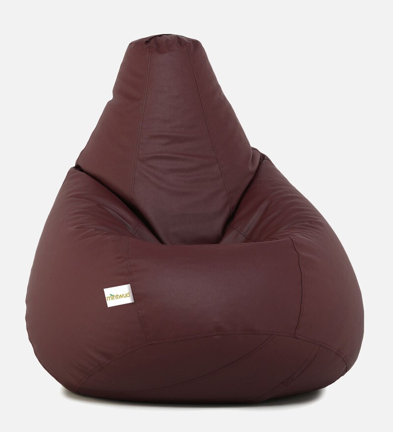Buy Kitaro Xxxl Bean Bag With Beans In Maroon Colour By Mintwud Online