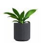 KIA RD Grey 10 Inch German Polymer Round Plant Container