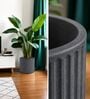 KIA RD Grey 12 Inch German Polymer Round Plant Container