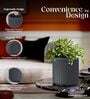 KIA RD Grey 8 Inch German Polymer Round Plant Container
