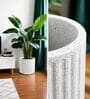 KIA RD Marble White 17 Inch German Polymer Round Plant Container
