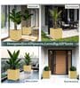 KIA SQ Beige 12 Inch German Polymer Round Plant Container
