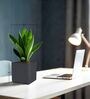 KIA SQ Grey 10 Inch German Polymer Round Plant Container