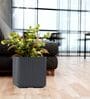 KIA SQ Grey 12 Inch German Polymer Round Plant Container