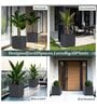 KIA SQ Grey 15 Inch German Polymer Round Plant Container