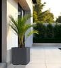 KIA SQ Grey 17 Inch German Polymer Round Plant Container