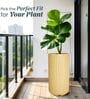 KIA TALL Beige 24 Inch German Polymer Round Plant Container
