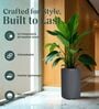 KIA TALL Grey 18 Inch German Polymer Round Plant Container