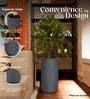 KIA TALL Grey 24 Inch German Polymer Round Plant Container