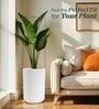 KIA TALL White 18 Inch German Polymer Round Plant Container