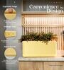 KIA TRA Beige 24 Inch German Polymer Round Plant Container