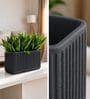 KIA TRA Grey 24 Inch German Polymer Round Plant Container
