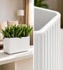 KIA TRA White 24 Inch German Polymer Round Plant Container