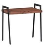 Kiaka Set of Two Tables in Premium Acacia Finish with Metal on Rent