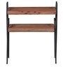 Kiaka Set of Two Tables in Premium Acacia Finish with Metal on Rent