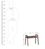 Kiaka Set of Two Tables in Premium Acacia Finish with Metal on Rent