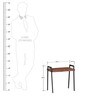 Kiaka Set of Two Tables in Premium Acacia Finish with Metal on Rent