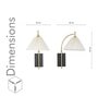 Kiania Single Light Wall Fitting In Black & Brass Finish Metal With White Cotton Shade