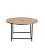 Kiara Wood Top Coffee Table In Black Finish