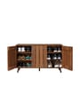 Kibo 12-Pairs Shoe Cabinet In Lyon Walnut Finish